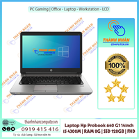 Laptop Hp Probook 640 G1 i5 4300M | RAM 8G | SSD 128GB | 14.0” HD