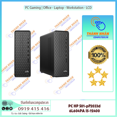 PC HP S01-pF20 I3/i5/i7 (4*3.3)/8GD4/256GSSD/WLac/BT4.2/KB/M /W11SL/ĐEN
