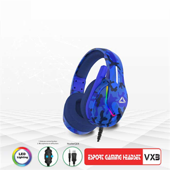 Tai Nghe VSP Esport Gaming VX3 RGB (Xanh Dương) Chính Hãng FulLBox