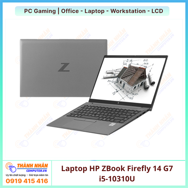 Laptop HP ZBook Firefly 14 G7 i5-10310U | Ram 8GB | SSD 256GB 14in FHD IPS (VGA Quadro P520 4GB - Optional)  [QSD]