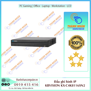 Đầu ghi hình IP Ai 16 kênh KBVISION KX-C4K8116SN2 New Fullbox