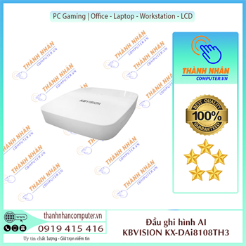 Đầu ghi hình AI 8 kênh KBVISION KX-DAi8108TH3 New Fullbox