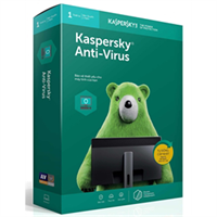 Phần mềm diệt virus Kaspersky Anti-Virus - 1 máy /1 năm