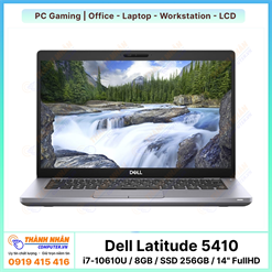 Dell Latitude 5410 (Core i7-10610U / RAM 8GB / SSD 256GB / 14 inch FullHD / WL + BT / Webcam HD) 