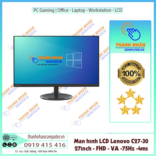 Màn hình LCD Lenovo C27-30 (1920 x 1080/VA/75Hz/4 ms/FreeSync)