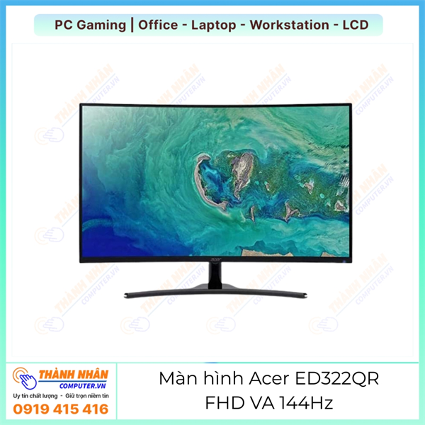 Màn hình Cong Gaming ACER ED322QR 32" 144Hz FREESYNC Like new