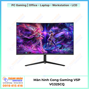 Màn hình Gaming VSP VG325CQ (31.5inch / 2K / VA / 165Hz / 1ms / FreeSync) New