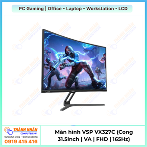 Màn hình Gaming VSP VX327C (31.5inch / VA / FHD / 165Hz / 0.5Ms / Adaptive Sync)
