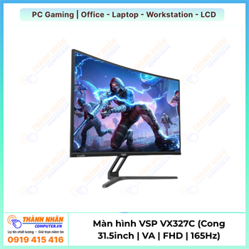 Màn hình Gaming VSP VX327C (31.5inch / VA / FHD / 165Hz / 0.5Ms / Adaptive Sync)