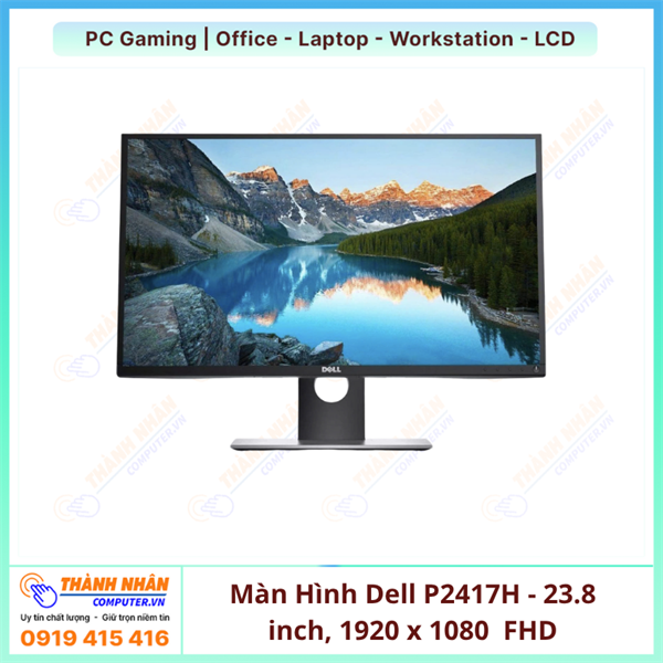 Màn Hình Dell P2417H (23.8 inch | 1920 x 1080 | LED | 60Hz | 6ms | Black)