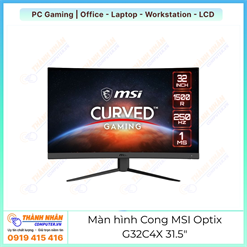 Màn hình Cong MSI Optix G32C4X 31.5 inch FHD VA 250Hz 1ms Like new Màn hình Cong MSI Optix G32C4X 31.5 inch FHD VA 250Hz 1ms Like new