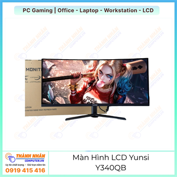 Màn Hình LCD Yunsi Y340QB  (34 inch, VA, 170Hz, Cong 1800R, Đen) New