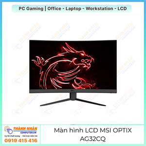Màn Hình Gaming MSI OPTIX AG32CQ (32inch Cong 2K, 144Hz 1ms, 110% sRGB) Like new