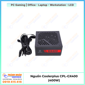Nguồn máy tính Coolerplus CPL-GX400 (400W) chuẩn CE, Rohs - Chính Hãng