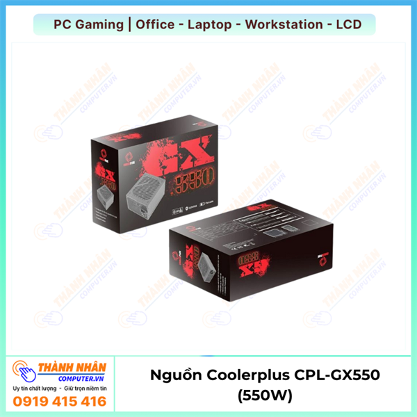 Nguồn Coolerplus CPL-GX550 (550W) Hàng Mới Chính Hãng
