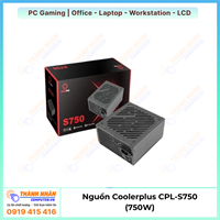 Nguồn Coolerplus CPL-S750 (750W) Chuẩn CE, Rohs, Active PFC - Chính Hãng