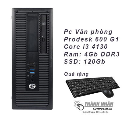 Máy bộ HP Compaq Prodesk 600 G1 SFF Gen 4 Ram 8GB SSD 240GB