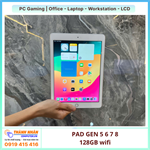 Ipad Gen 5 6 7 8 (2019 - 2020) Bộ nhớ trong 128GB Wifi QSD