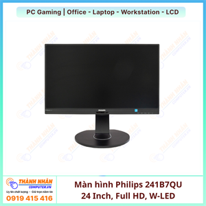 Màn hình Philips 241B7QU 23.8 inch IPS W-LED Full HD [QSD]