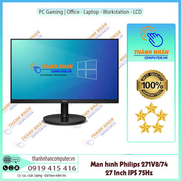 Màn hình Philips 271V8/74 (27 Inch | IPS | 75Hz | 4ms)