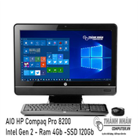 Máy tính AIO HP Compaq Pro 8200 Intel gen 2 Ram 4Gb SSD 120Gb 23 inch FHD New 99%