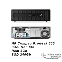 Máy bộ HP Compaq Prodesk 600 G2 SFF Intel gen 6th Ram 8GB SSD 240GB  Renew FullBox 100%