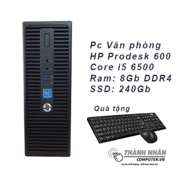 Máy bộ HP Compaq Prodesk 600 G3 SFF Intel Gen 6 Ram 8GB SSD 240GB Renew FULL BOX