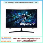 Màn Hình Gaming SAMSUNG Odyssey G5 G55C LS32CG552EEXXV (32.0 inch - 2K - VA - 165Hz - 1ms - FreeSync - HDR10 - Curved)