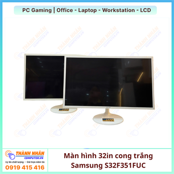 Màn hình 32in cong trắng Samsung S32F351FUC (FHD/VA/60Hz/5ms)