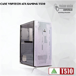 Case Gaming VSP T510 Trắng - Hồng - Đen Mặt Lưới New 100%