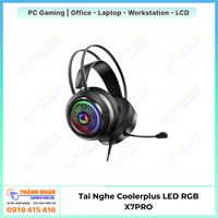 Tai Nghe Chụp Tai Gaming Coolerplus LED RGB X7PRO Fullbox