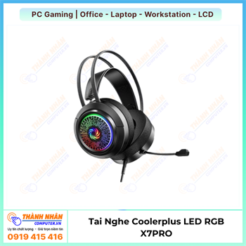 Tai Nghe Chụp Tai Gaming Coolerplus LED RGB X7PRO Fullbox