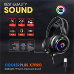 Tai Nghe Chụp Tai Gaming Coolerplus LED RGB X7PRO Fullbox