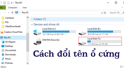 Những cách thay đổi tên ổ cứng trên máy tính, laptop Windows nhanh chóng, đơn giản