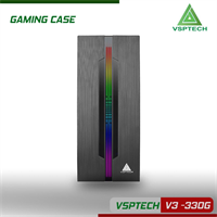 Case máy tính V3-330G Có Sẵn LED RGB (mATX) New 100%