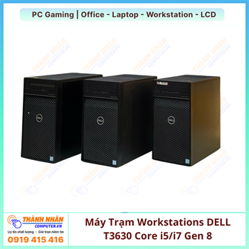 Máy Trạm Workstations DELL T3630 i5/i7 Gen 8 Ram 16gb/32gb Nvme 256/512/1TB VGA RỜI 4GB-6GB -8GB QSD