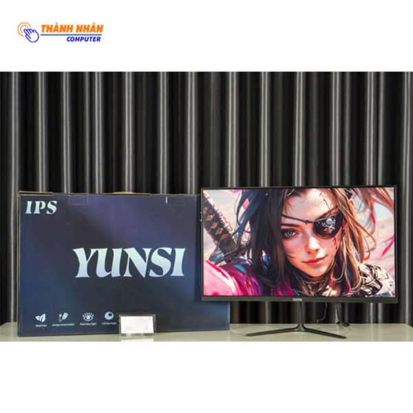 Màn hình YUNSI Y240WSG phằng đen (24 inch, FHD, 100Hz, 1ms)
