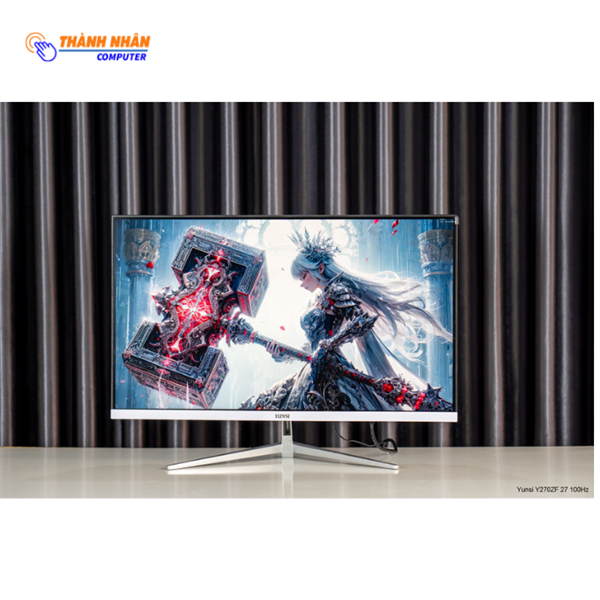 Màn hình 2K YUNSI Y270GW phẳng đen/trắng (27 inch, QHD, 100Hz, 1ms)